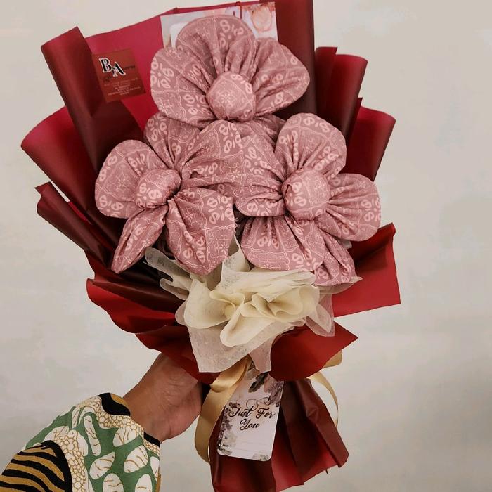 buket hijab motif buket bunga
