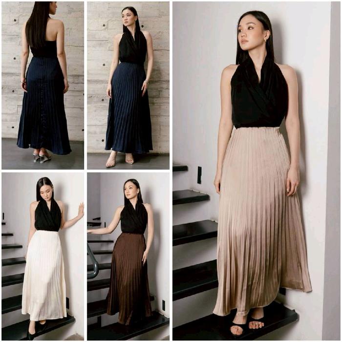 ROK PLISKET PREMIUM / ROK PLISKET MAYUNG / ROK PLISKET SUPER JUMBO/ROK SISTER HONG VIRAL Panjang