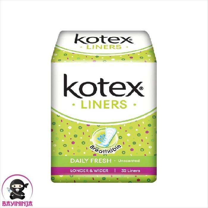 KOTEX Liners Breathable Daily Fresh Unscented