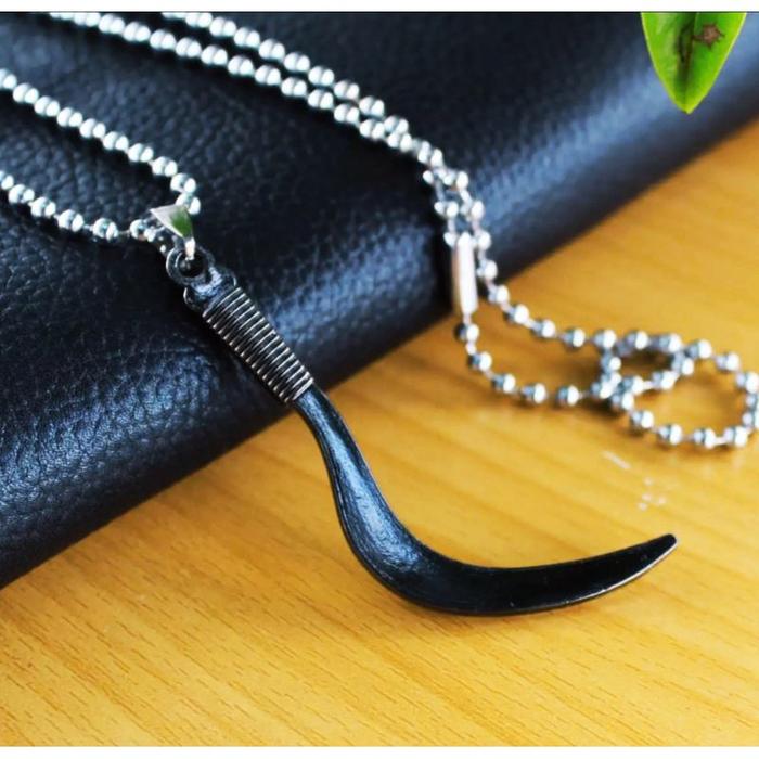 KALUNG TITANIUM PRIA ANTI KARAT TIDAK LUNTUR KALUNG TITANIUM PRIA RANTAI MERICA LIONTIN CELURIT TERL