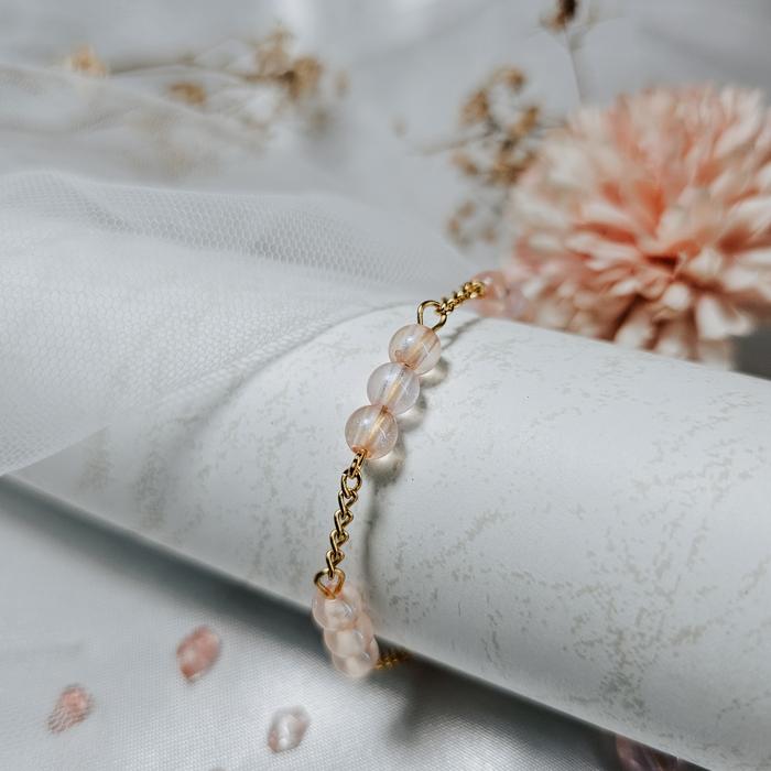 Cerisier Mirinae Bracelet - Gelang wanita gelang batu alam gelang estetik gelang manik gelang emas