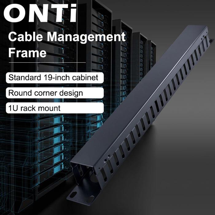ONTi 1U/2U Cable Management Horizontal Mount 19 inch Server Rack ,