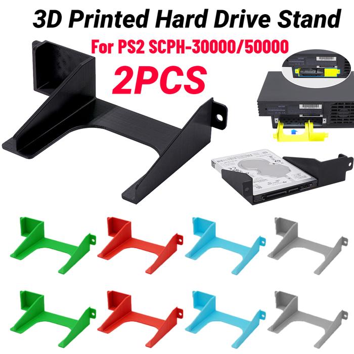 2.5 inch HDD Bracket SSD Hard Drive 3D Printed Stand for PS2