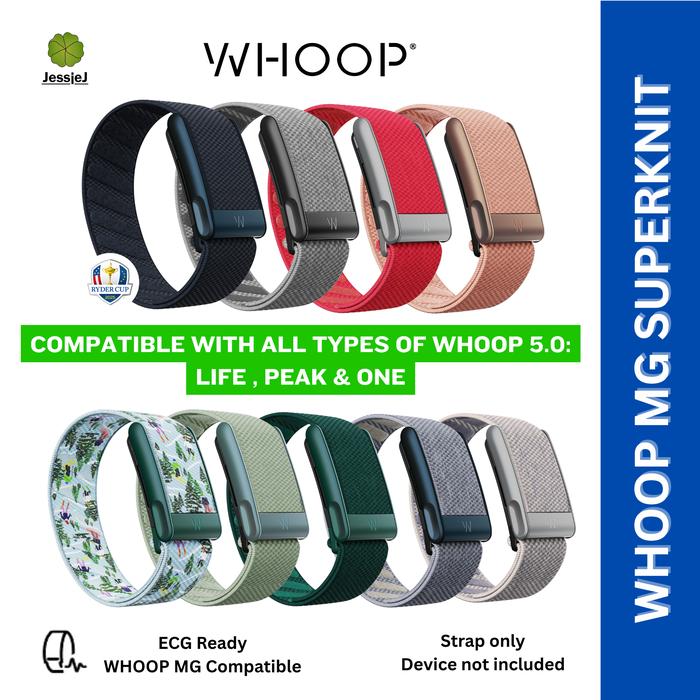 Strap WHOOP MG Life SuperKnit Band ECG Ready Original untuk WHOOP 5.0 MG/Life/Peak/One
