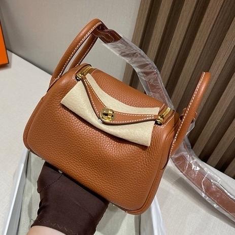 L20 mini bag khaki/gold/cream/blue jean/baby blue handmade handstitching original leather
