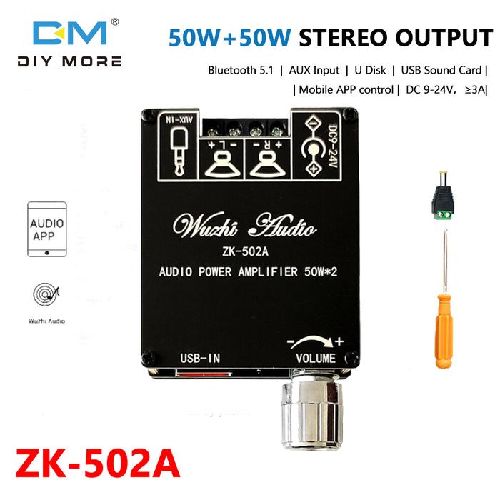 Diymore ZK-502A ZK 502A, Papan Dekoder Audio 5.1 Channel Saklar Mode