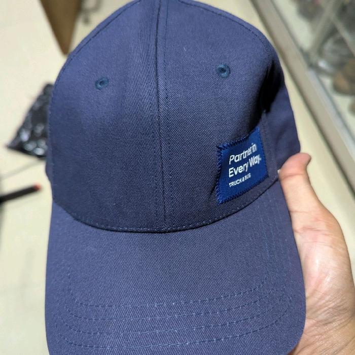 topi navy truck bus preloved