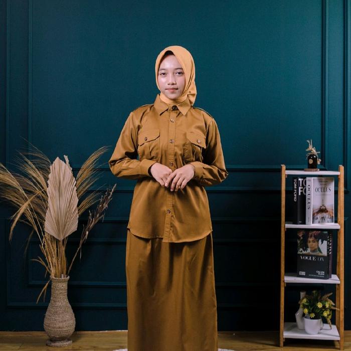BAJU KHAKI PAKAIAN SERAGAM DINAS PNS PPPK dan PEGAWAI PEMERINTAH untuk PNS PPPK dan Pegawai Pemerint