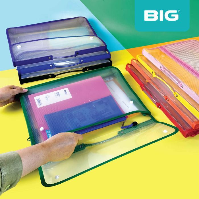 TERPERCAYA BIG Tas Map 2 Kancing/ School Bag/ Tas Sekolah/ Folio/ F4 Plastik TS-7010 Stationery