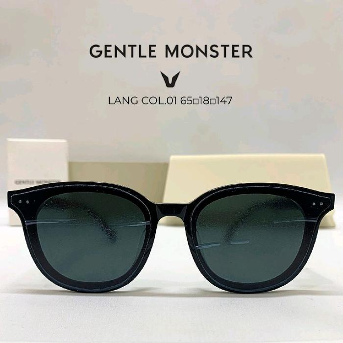 Gentle Monster Kacamata Hitam Lang Col.01 65-18-147 Model Trendy dan Stylish untuk Pria dan Wanita S
