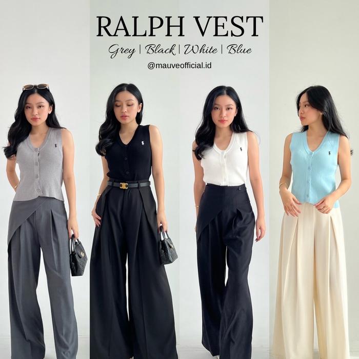 Ralph Vest / Vest Knit Wanita / Top Wanita