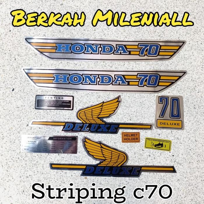 striping Honda C70 stiker Honda C70