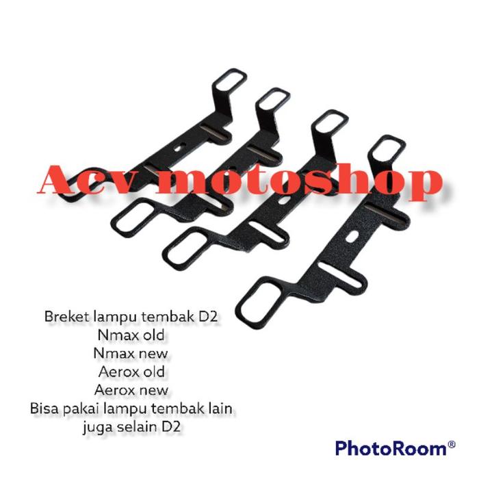 BRACKET LAMPU NMAX OLD AEROX OLD NMAX NEW AEROX NEW LAMPU D2 DUROMOTO D2 MINI BISA PAKAI LAMPU LAIN
