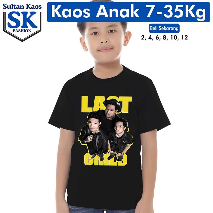 Kaos Distro Anak Band Last Child Trendy Lengan Pendek Anak Cewe Cowo - Tshirt Baju Viral Band Popule