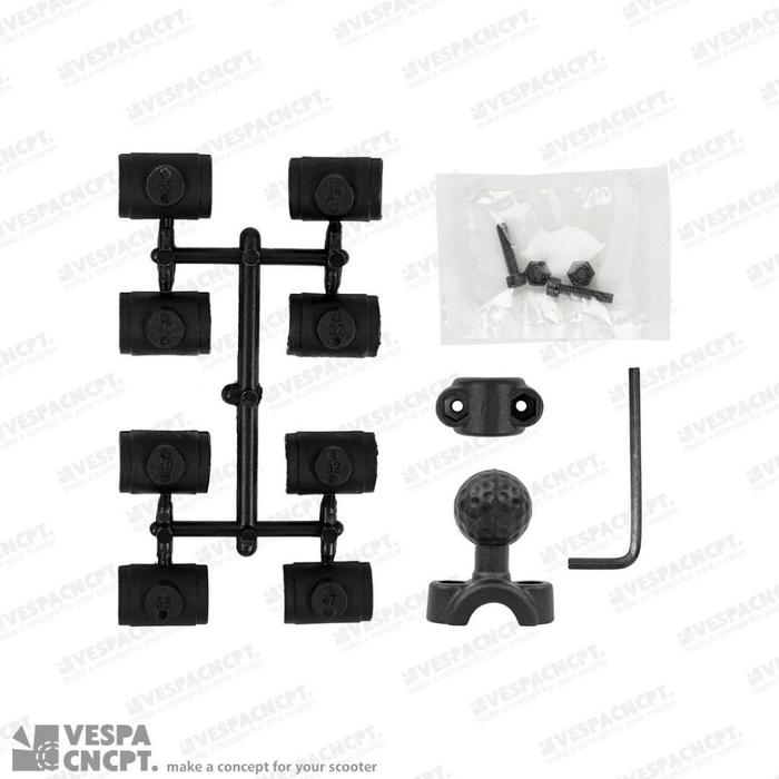 Bracket Adaptor Osopro 9 - 15mm Jepit Tangkai Spion Vespa Sprint Primavera Lx S Gts Piaggio Honda Ya