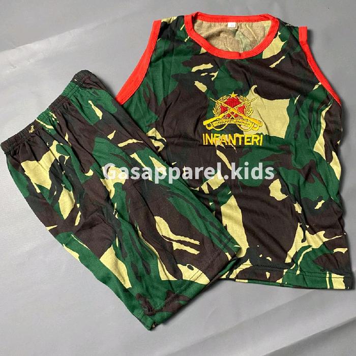 setelan singlet anak| singlet anak loreng | singlet anak