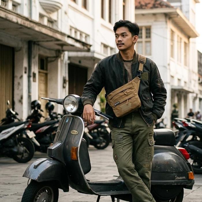 Tas selempang pria tactical Army Varka Gerilya tas slempang pria wanita varka Gerilya