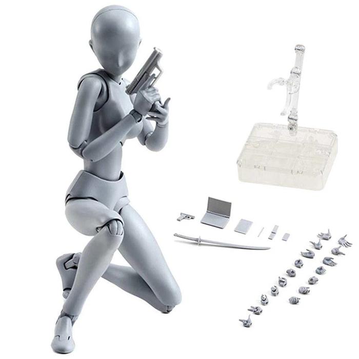 SHFiguarts Body Kun DX Set movable Figure BODY KUN / BODY CHAN Grey /