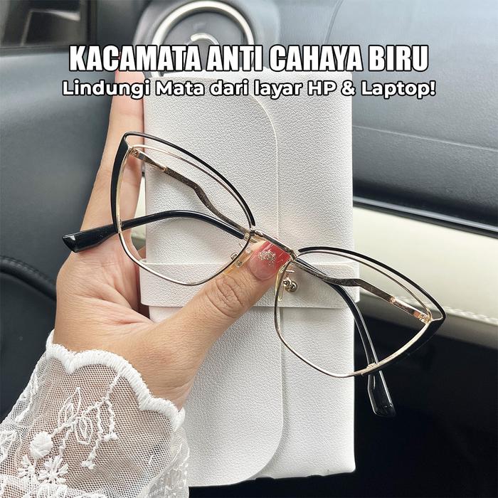 Kacamata Ponsel Anti Radiasi Anti Cahaya Biru Warna Merah Konsisten untuk Perlindungan Mata Optimal 
