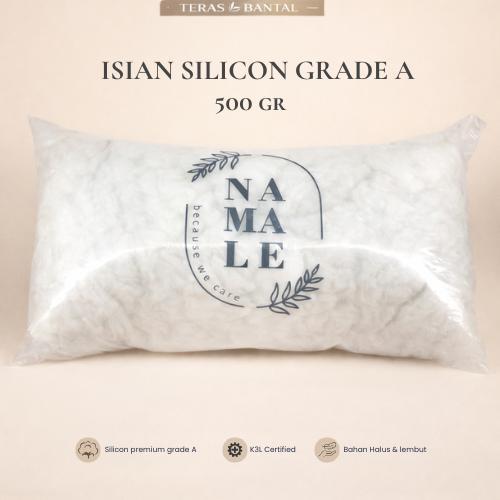 Silikon /isian bantal/boneka/sofa/bean bag lembut halus (bukan dacron) per 500 gram murah