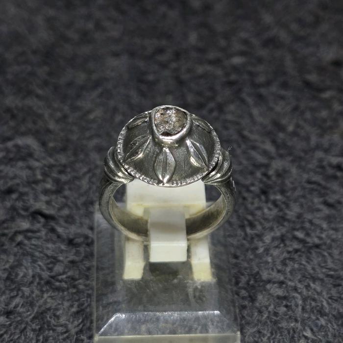 cincin bandilan perak intan model antik kuno