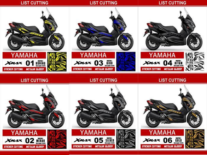 Stiker cutting lis Yamaha XMAX 250 Variasi Metalik Glossy