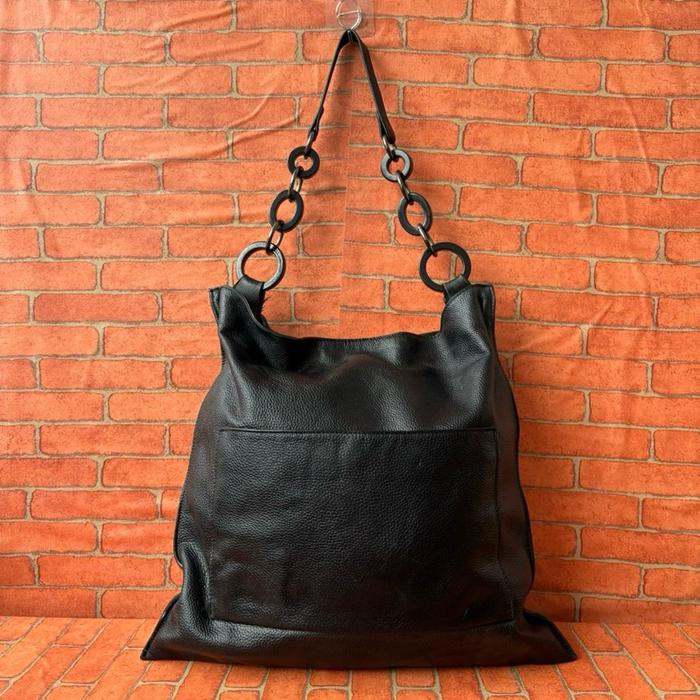 TAS TOTE HOBO WANITA KULIT ASLI SECOND BRANDED HITAM / TAS SHOULDER BESAR KULIT ASLI WANITA