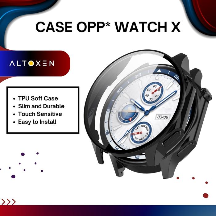 Case Oppo Watch X Smartwatch Protection TPU Pelindung Jam Tangan Cover Casing Bumper
