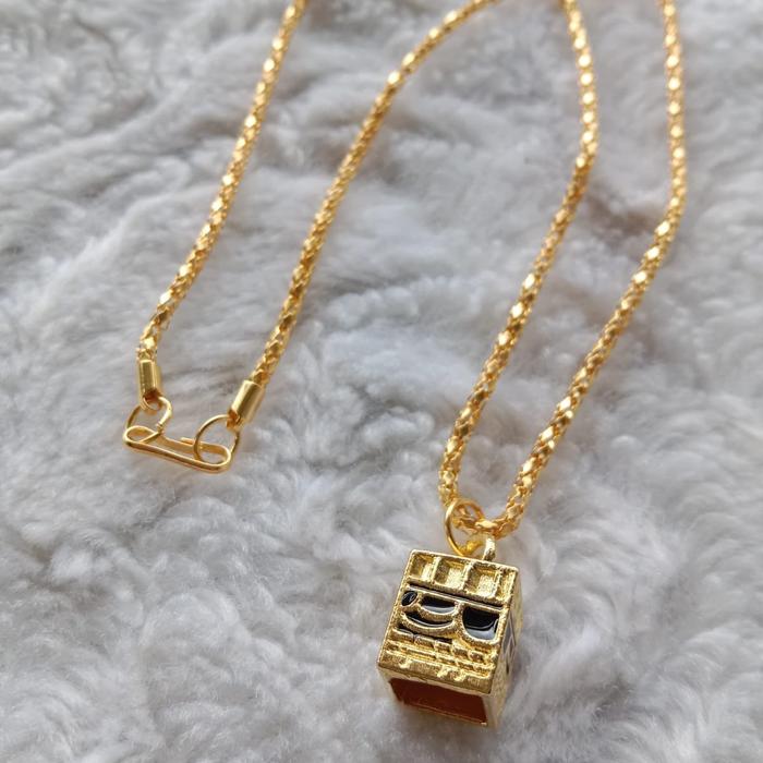 Kalung Anak motif kabah aksesoris mainan oleh oleh haji dan umroh