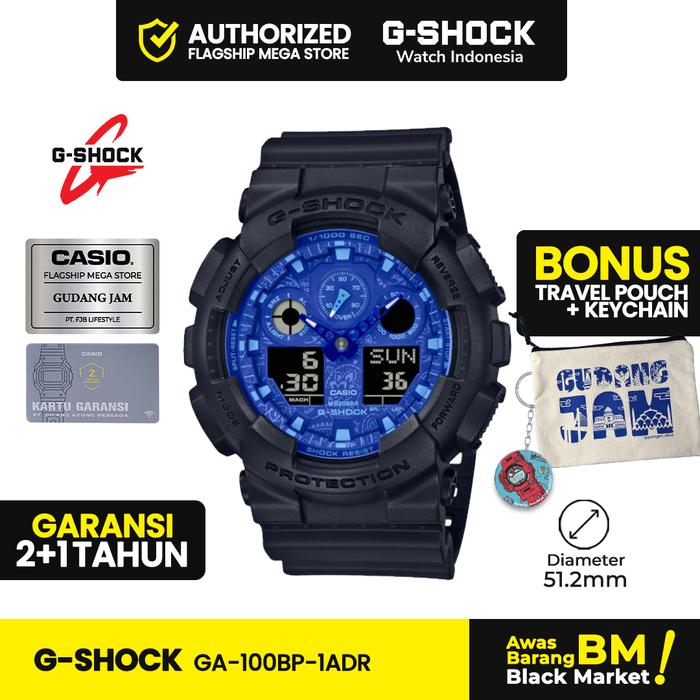G-Shock GA-100BP-1ADR | Jam Tangan Pria Cowok | Analog Digital | Anti Air | Original | Casio GShock 