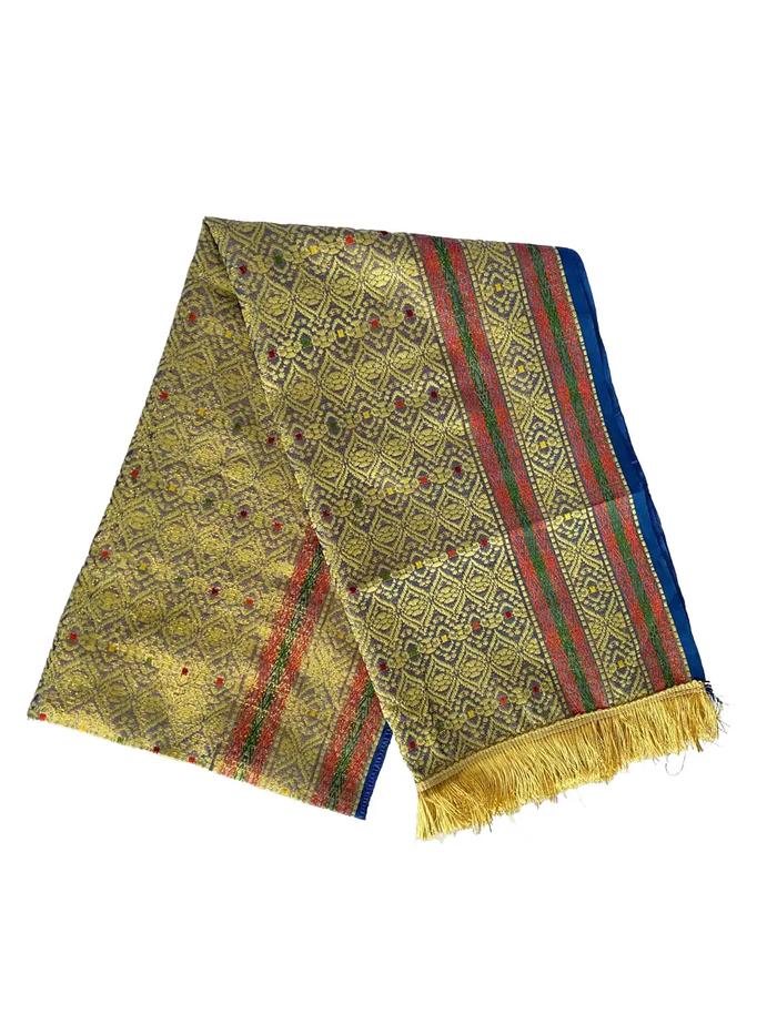 Selendang Songket Palembang, Selendang Ronce Elegan, Syal, Aksesoris Hadiah