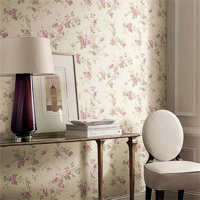 American Pastoral Floral Wallpaper Living Room Bedroom TV Background
