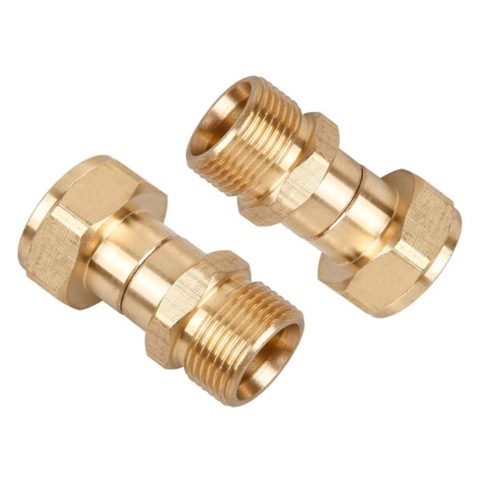 2 Pcs Brass Washer Adapter M22 14mm Pressure Washer Joint