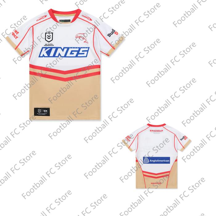 2025 New Arrival Summer Australian NRL Dolphins Alternate Jersey Rugly T-shirt Training Tee Clothing