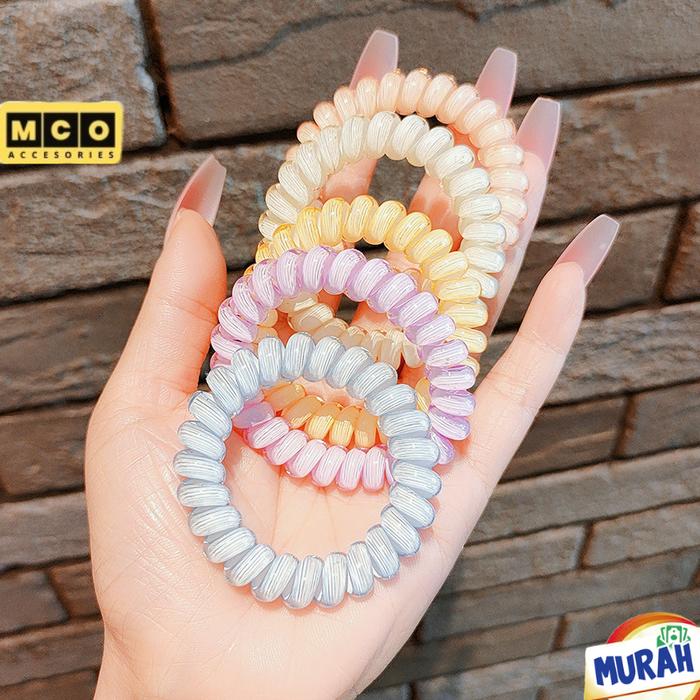 Karet Rambut Spiral Kabel Candy Doff Ikat Rambut Wanita MCO AR100