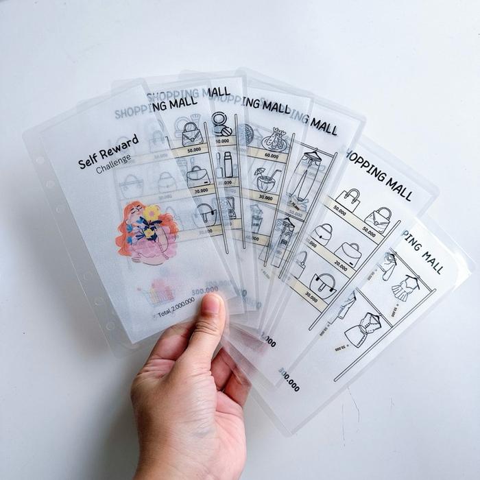 self reward saving challenge size untuk binder A6