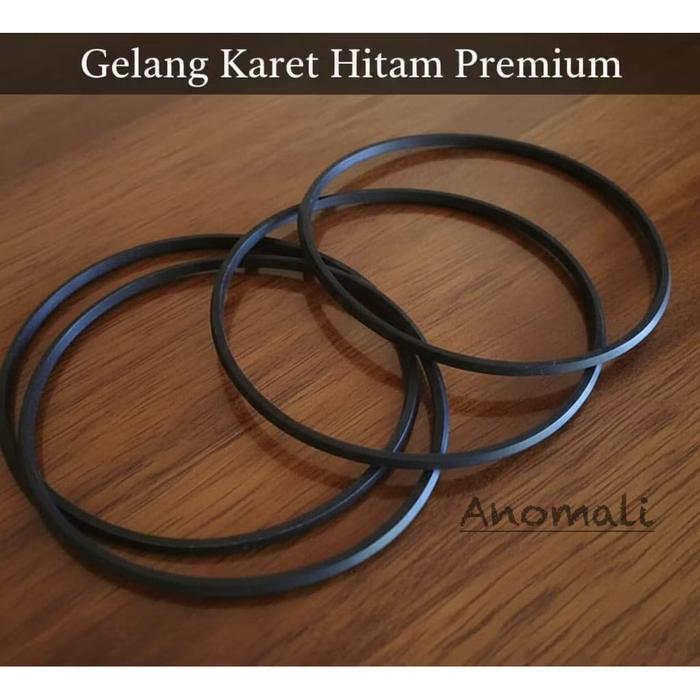 Gelang Hitam Polos / Gelang Hitam Pria / Gelang Tangan Pria / Gelang Hitam Wanita Gelang Karet Hitam