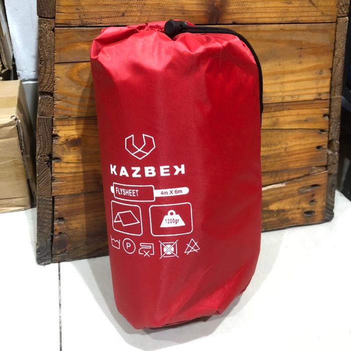 Flysheet tenda ukuran 4x6 meter - Kazbek fly sheet tenda camping