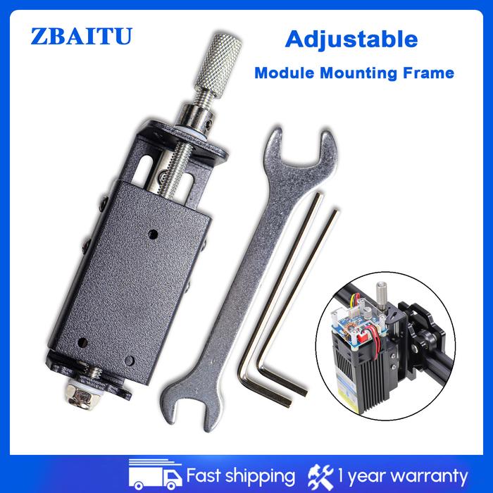 ZBAITU CNC Laser Head Adjustable Module Mounting Frame Focus Set