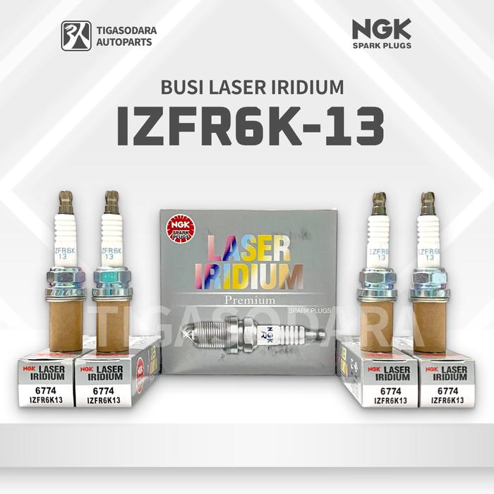 NGK Busi Laser Iridium IZFR6K-13 Premium untuk Honda Brio Mobilio Jazz HRV BRV Civic Accord Toyota Y