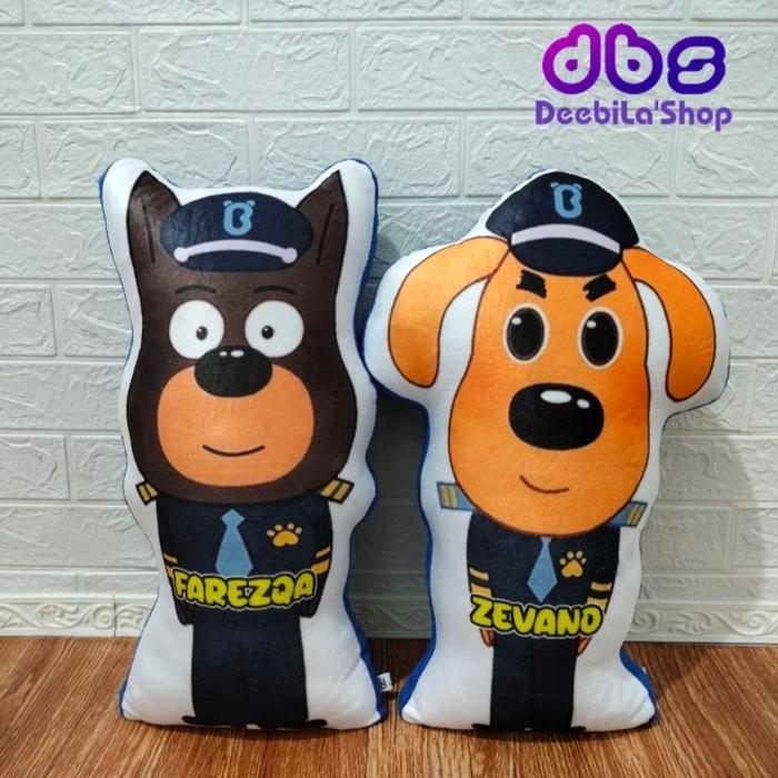 BONEKA BANTAL KARAKTER BABY BUS AND FRIENDS FREE UKIR NAMA/ BONEKA BABY BUS PRINTING CUSTOM