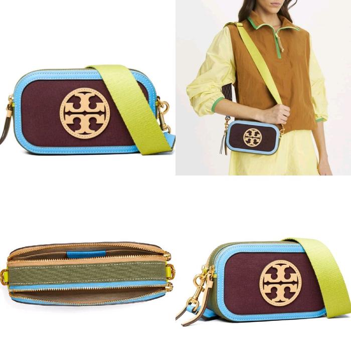 TB Miller Canvas Mini Crossbody Bag Midnight Wine