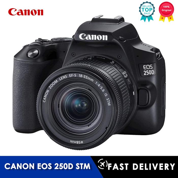 Canon Camera EOS 250D DSLR Digital Camera With EF-S 18-55mm F4-F5.6