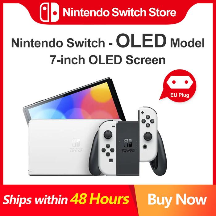 Nintendo Switch OLED Game Console Unlocked Area Version White Neon