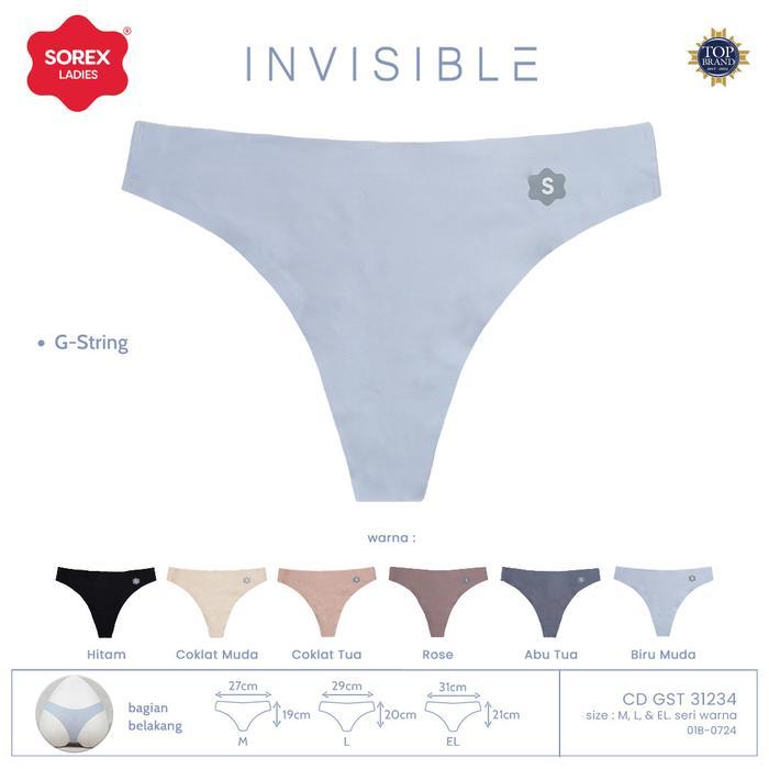 cd celana dalam g string basic sorex 31234 invisible seamless