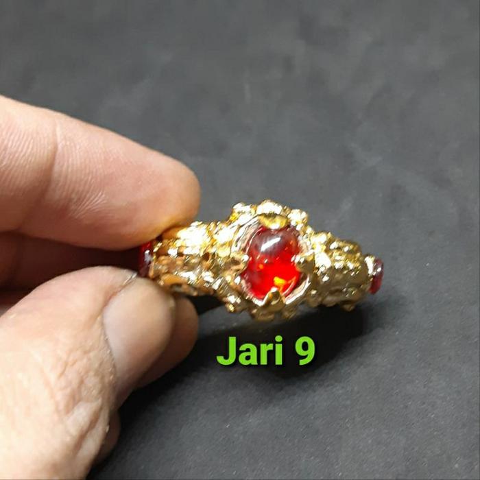 Cincin Majapahit Gold Pipa Giok Srigading
