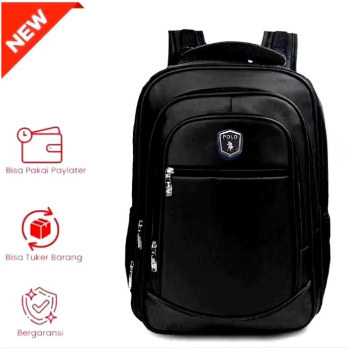 Tas Ransel Polo Pria Tas Ransel Polo Slot Laptop 3 Ruang Tas Polo Ransel Pria