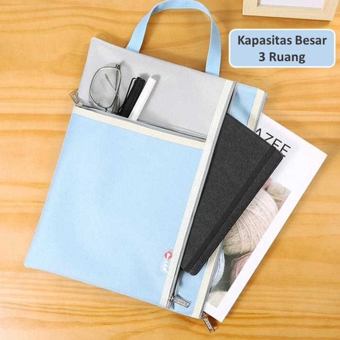TEMPAT FILE A4 3 SEKAT / FOLDER FILE A4  3 RUANG / TEMPAT ALAT TULIS
