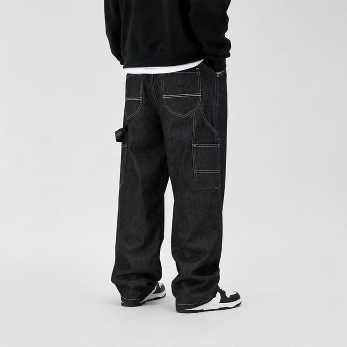 Celana Jeans Carpenter Pria Cargo Banyak Kantong / Cargoless Clean Look / Celana Cargo Jeans Big Siz