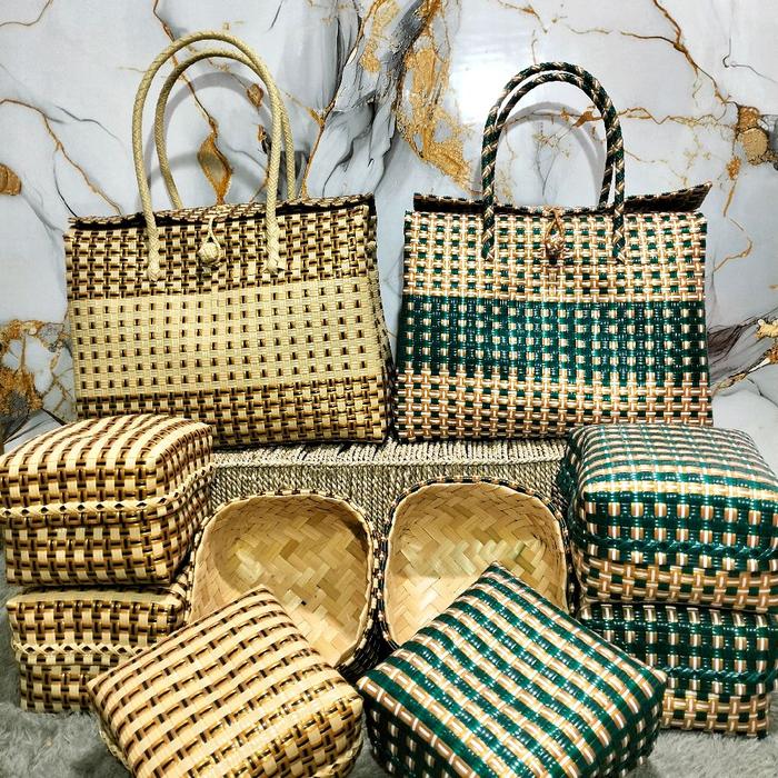 Tas Set Keben Jali Tutup isi 4/Tas Set Keben Jali Koper isi 4/Free besek bambu